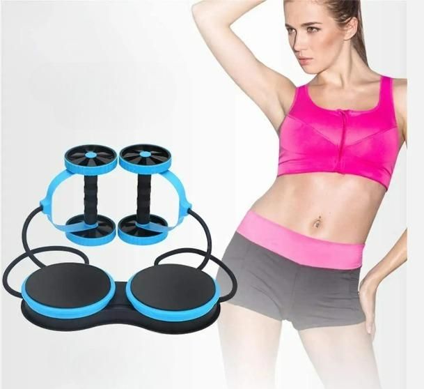 Wheel Roller with Knee Pad for Core Workouts